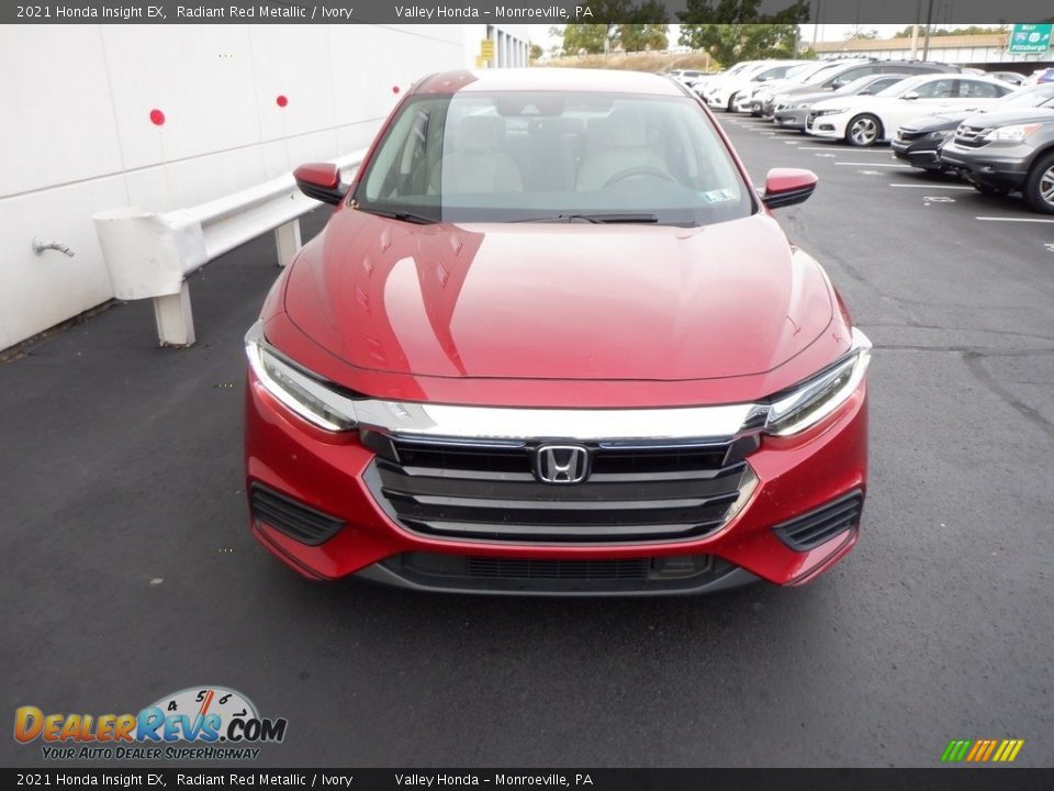 2021 Honda Insight EX Radiant Red Metallic / Ivory Photo #4