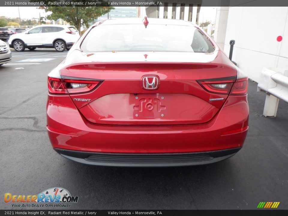 Radiant Red Metallic 2021 Honda Insight EX Photo #8