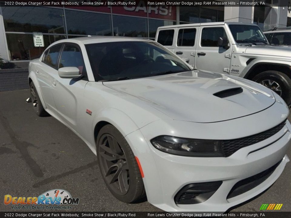 2022 Dodge Charger Scat Pack Widebody Smoke Show / Black/Ruby Red Photo #3