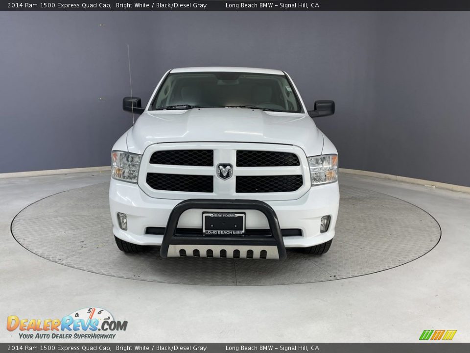 2014 Ram 1500 Express Quad Cab Bright White / Black/Diesel Gray Photo #2