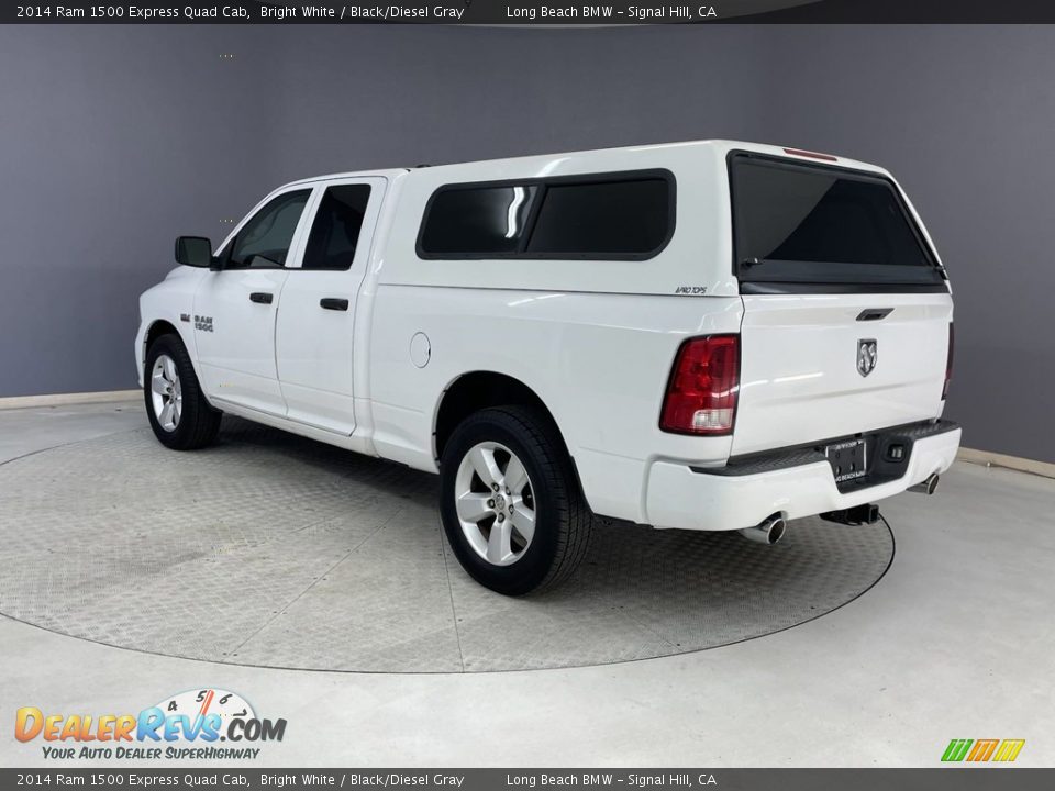 2014 Ram 1500 Express Quad Cab Bright White / Black/Diesel Gray Photo #3