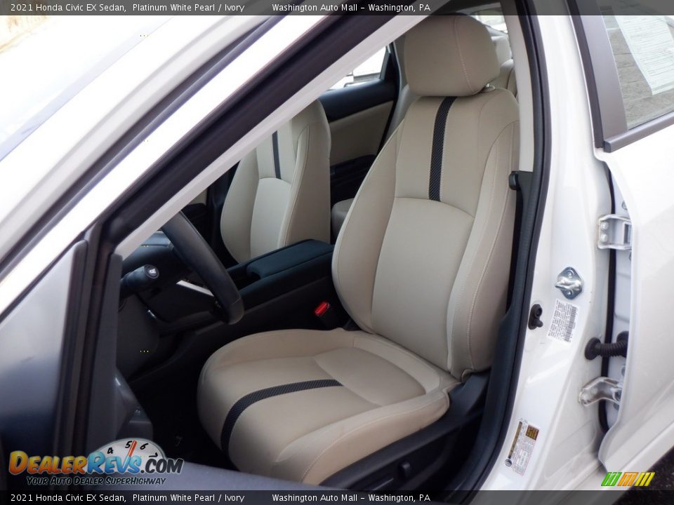 Front Seat of 2021 Honda Civic EX Sedan Photo #20
