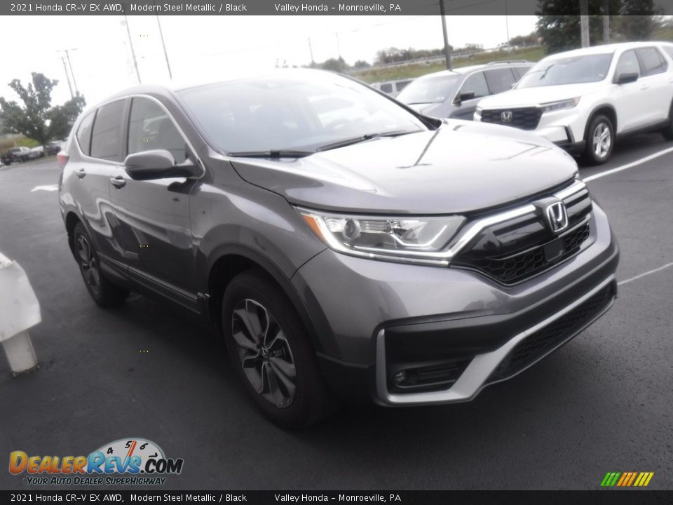 2021 Honda CR-V EX AWD Modern Steel Metallic / Black Photo #4