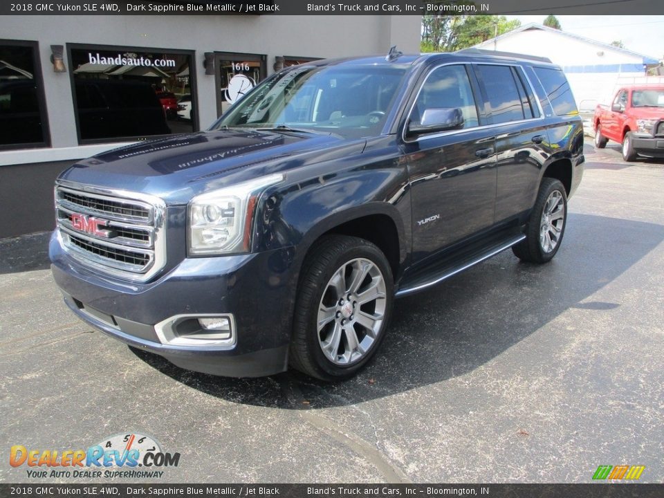 2018 GMC Yukon SLE 4WD Dark Sapphire Blue Metallic / Jet Black Photo #2