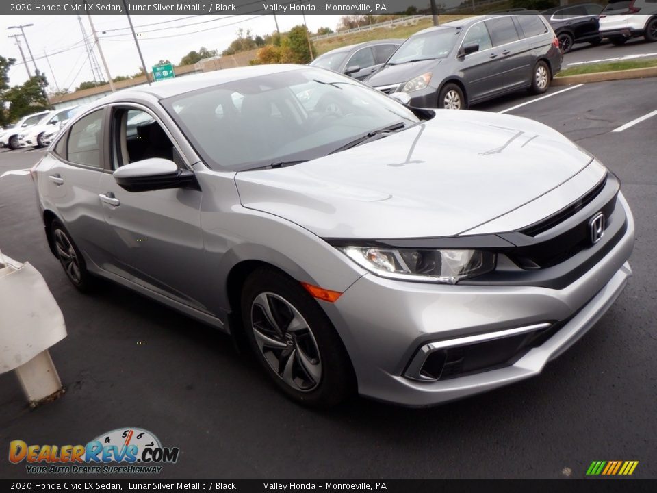 2020 Honda Civic LX Sedan Lunar Silver Metallic / Black Photo #3