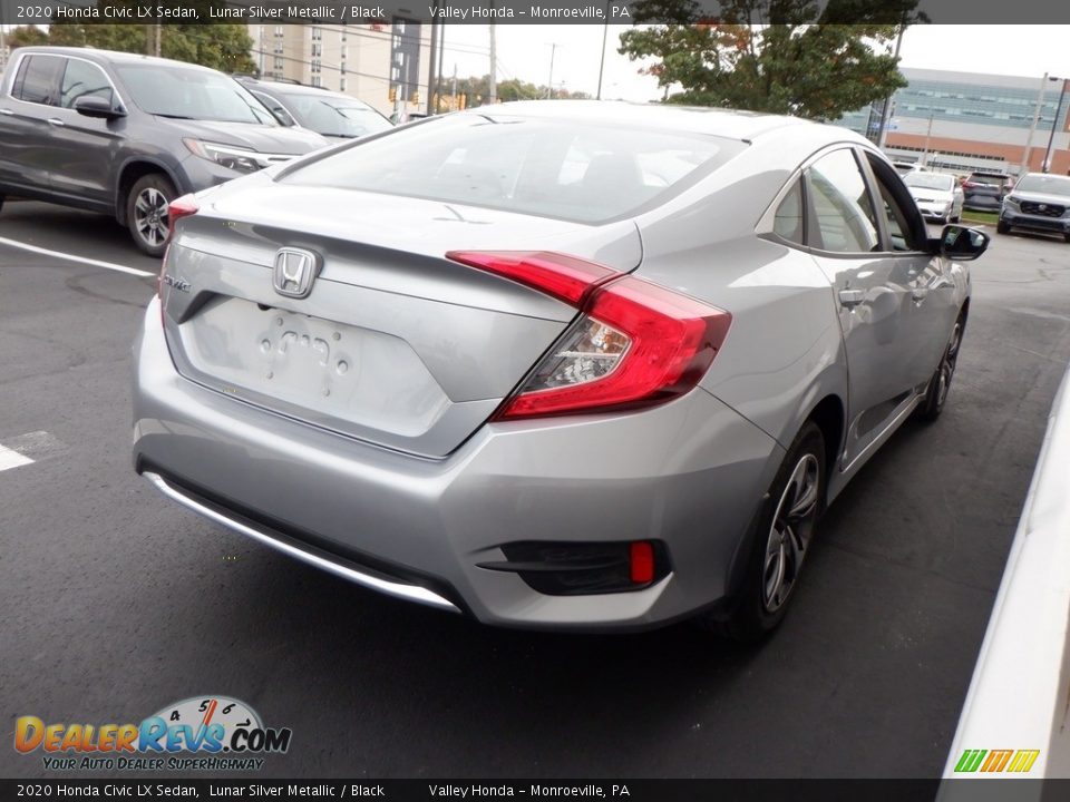 2020 Honda Civic LX Sedan Lunar Silver Metallic / Black Photo #4