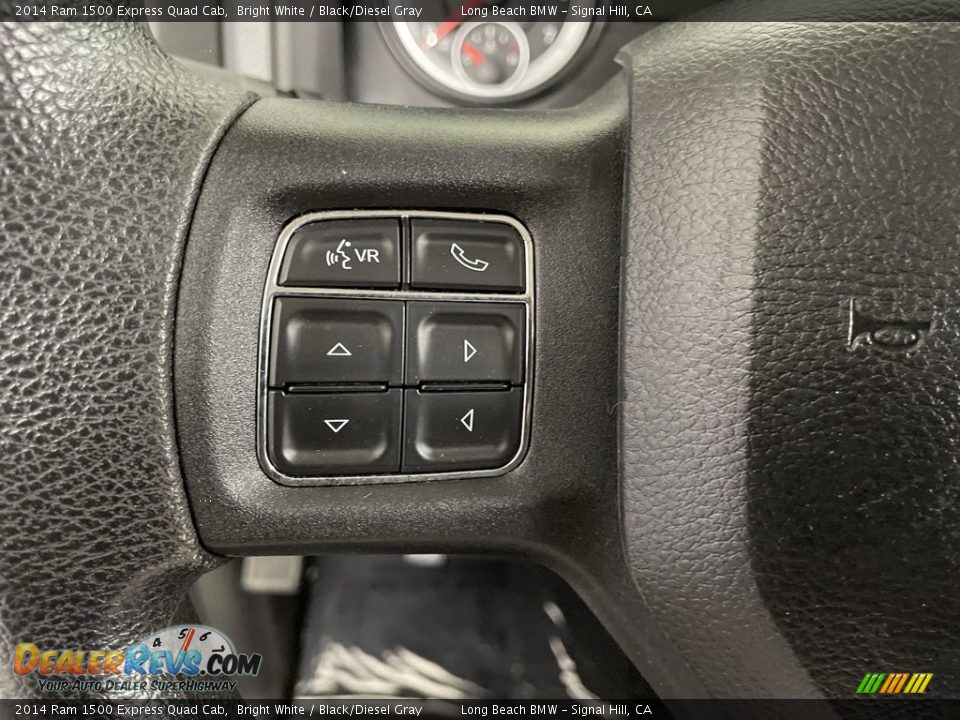 2014 Ram 1500 Express Quad Cab Bright White / Black/Diesel Gray Photo #17