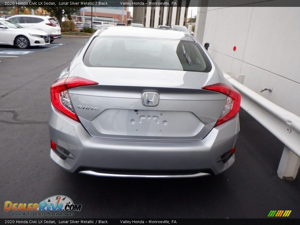 2020 Honda Civic LX Sedan Lunar Silver Metallic / Black Photo #5