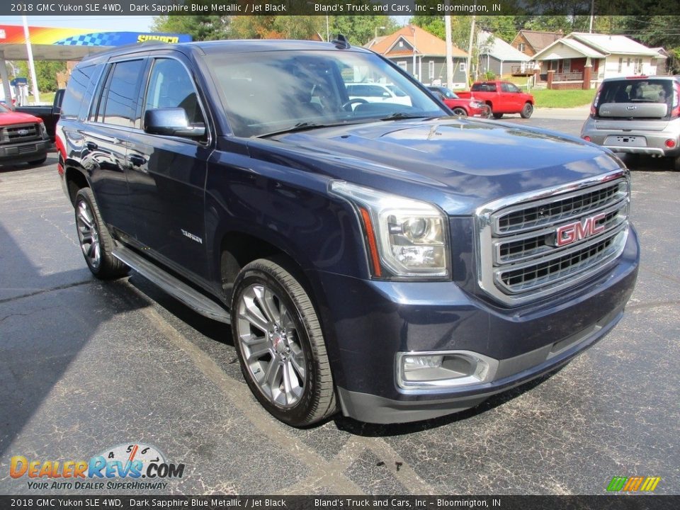 2018 GMC Yukon SLE 4WD Dark Sapphire Blue Metallic / Jet Black Photo #5