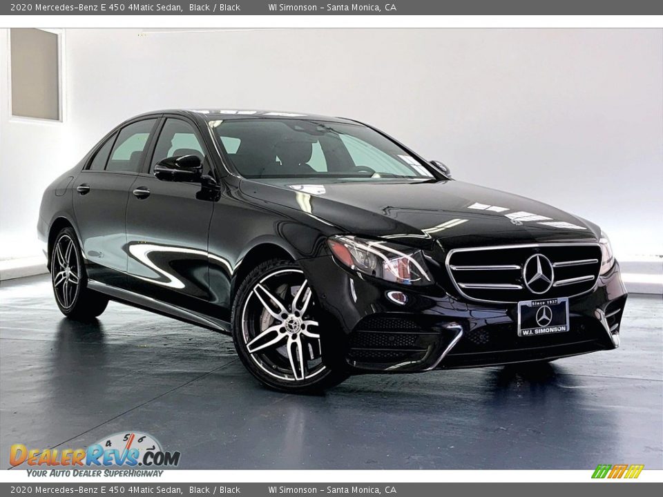 2020 Mercedes-Benz E 450 4Matic Sedan Black / Black Photo #34