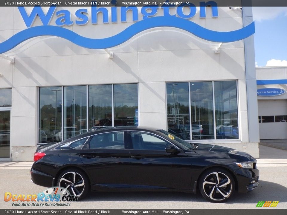 2020 Honda Accord Sport Sedan Crystal Black Pearl / Black Photo #2
