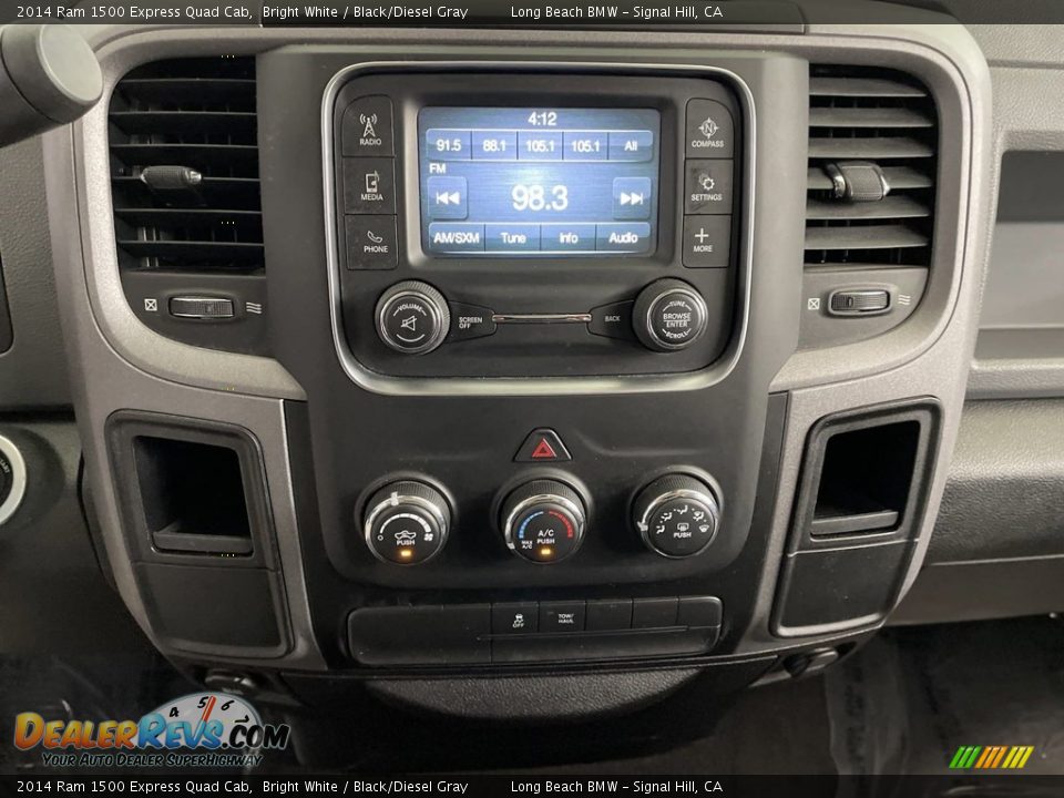 2014 Ram 1500 Express Quad Cab Bright White / Black/Diesel Gray Photo #21