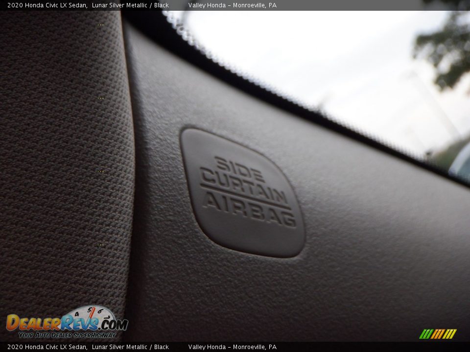 2020 Honda Civic LX Sedan Lunar Silver Metallic / Black Photo #14