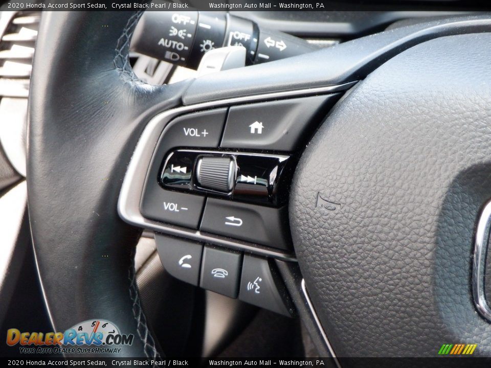 2020 Honda Accord Sport Sedan Crystal Black Pearl / Black Photo #9