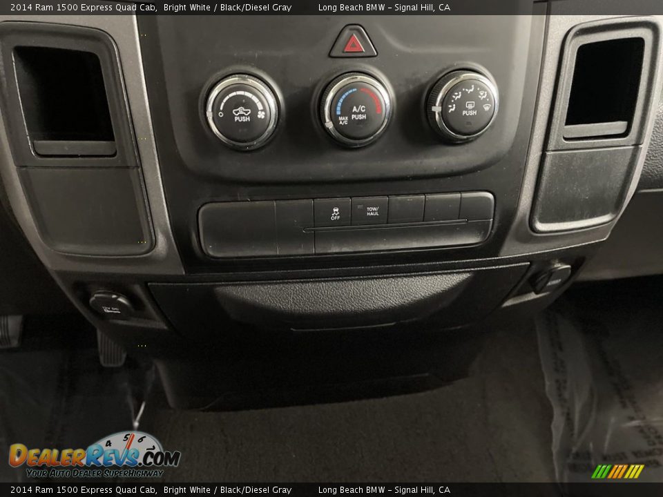 2014 Ram 1500 Express Quad Cab Bright White / Black/Diesel Gray Photo #25