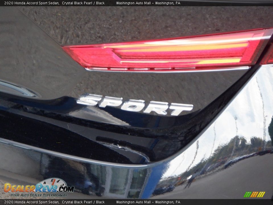 2020 Honda Accord Sport Sedan Crystal Black Pearl / Black Photo #18