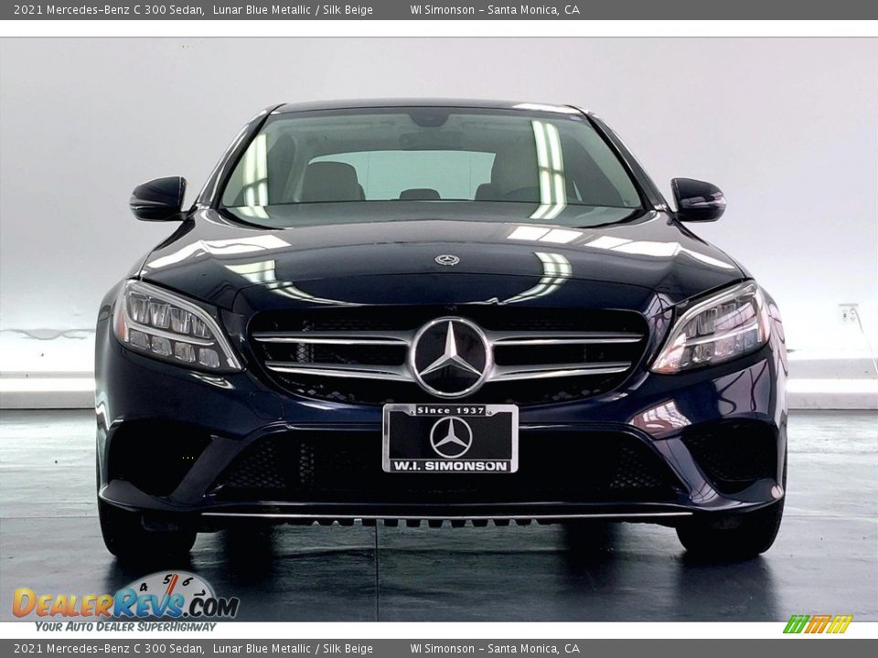 2021 Mercedes-Benz C 300 Sedan Lunar Blue Metallic / Silk Beige Photo #2