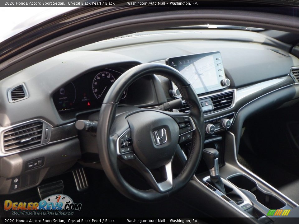 2020 Honda Accord Sport Sedan Crystal Black Pearl / Black Photo #19