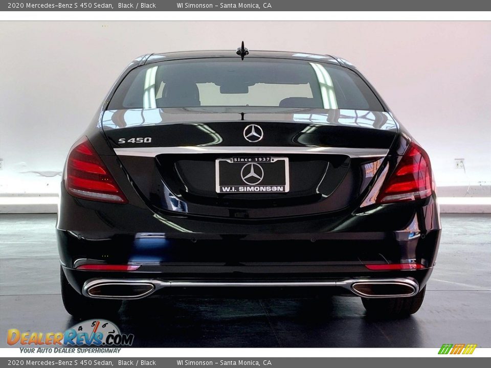 2020 Mercedes-Benz S 450 Sedan Black / Black Photo #3