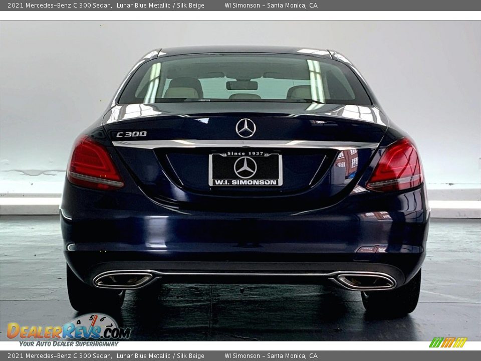 2021 Mercedes-Benz C 300 Sedan Lunar Blue Metallic / Silk Beige Photo #3