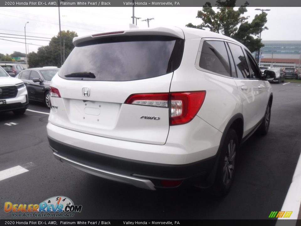 2020 Honda Pilot EX-L AWD Platinum White Pearl / Black Photo #4