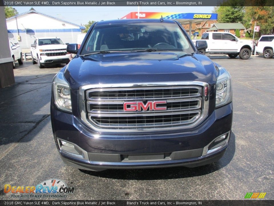 2018 GMC Yukon SLE 4WD Dark Sapphire Blue Metallic / Jet Black Photo #27