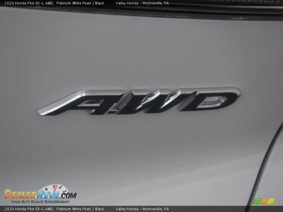 2020 Honda Pilot EX-L AWD Platinum White Pearl / Black Photo #6