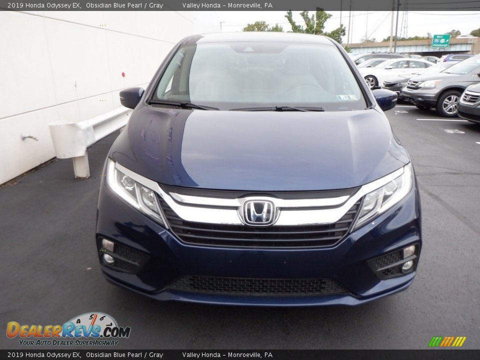 2019 Honda Odyssey EX Obsidian Blue Pearl / Gray Photo #4