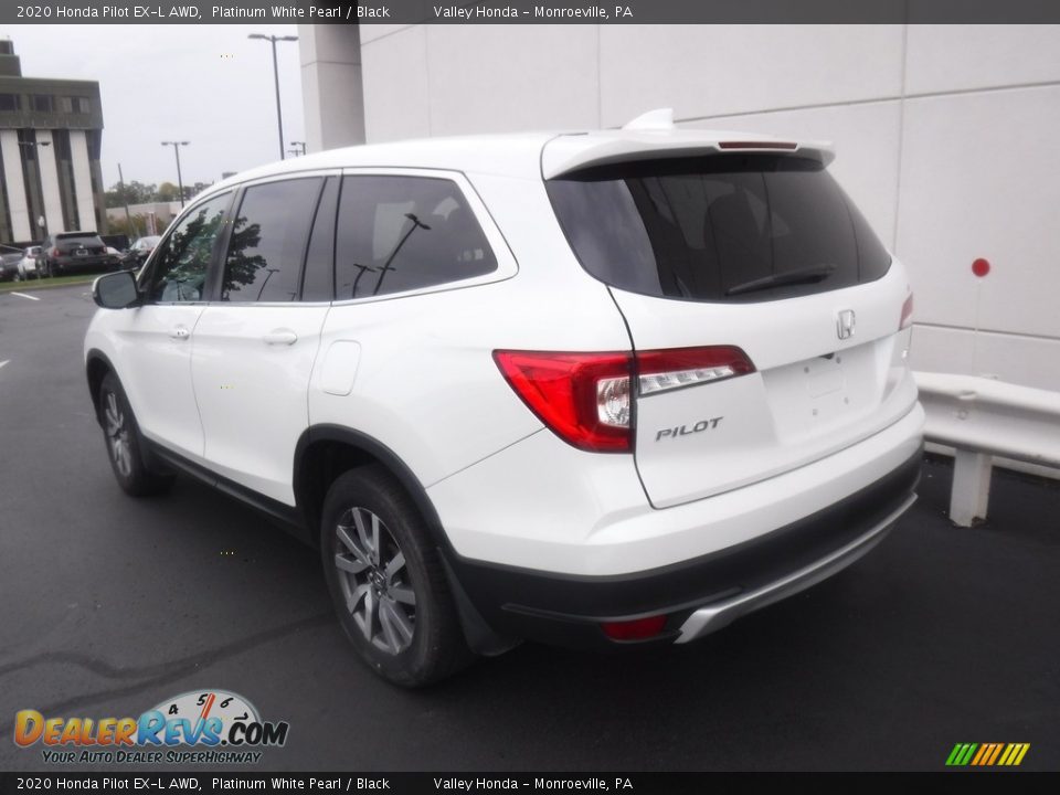 2020 Honda Pilot EX-L AWD Platinum White Pearl / Black Photo #7