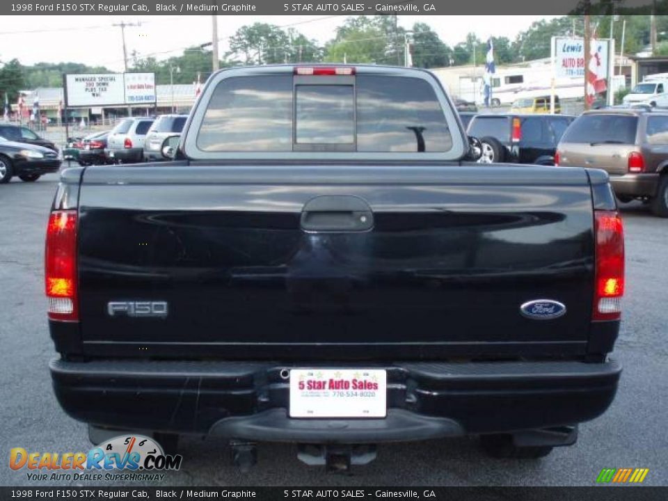 1998 Ford F150 STX Regular Cab Black / Medium Graphite Photo #3