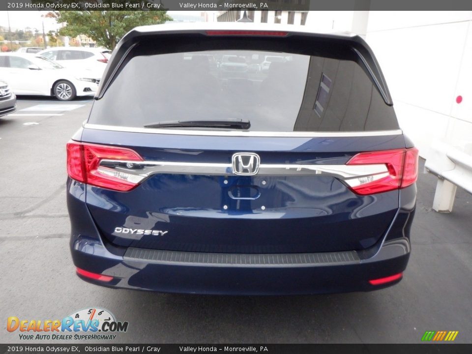 2019 Honda Odyssey EX Obsidian Blue Pearl / Gray Photo #7