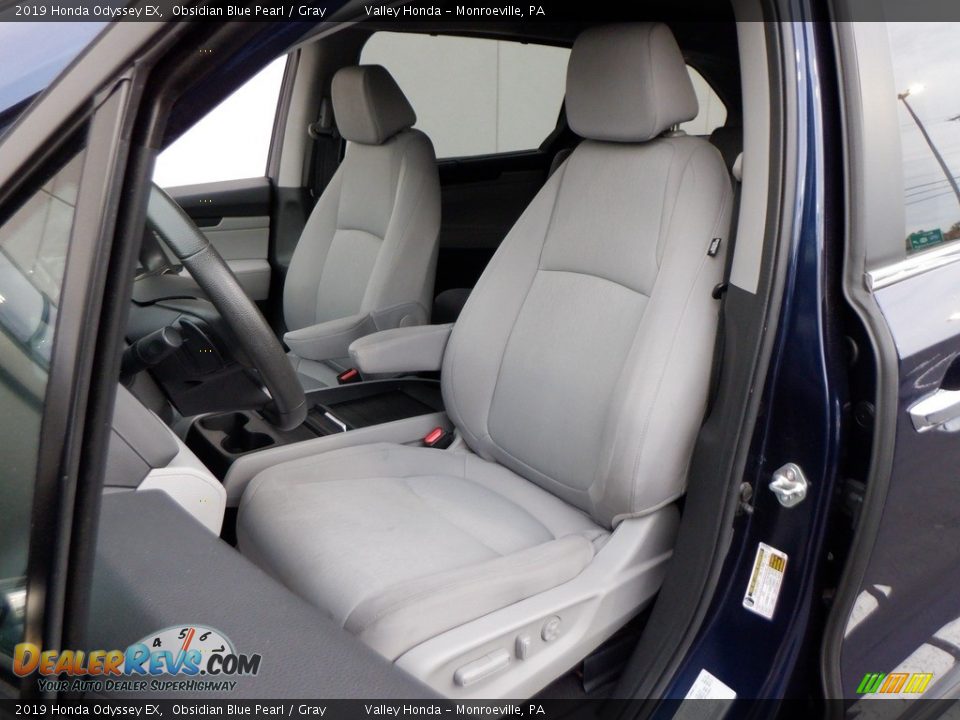 2019 Honda Odyssey EX Obsidian Blue Pearl / Gray Photo #10