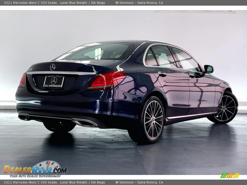 2021 Mercedes-Benz C 300 Sedan Lunar Blue Metallic / Silk Beige Photo #13