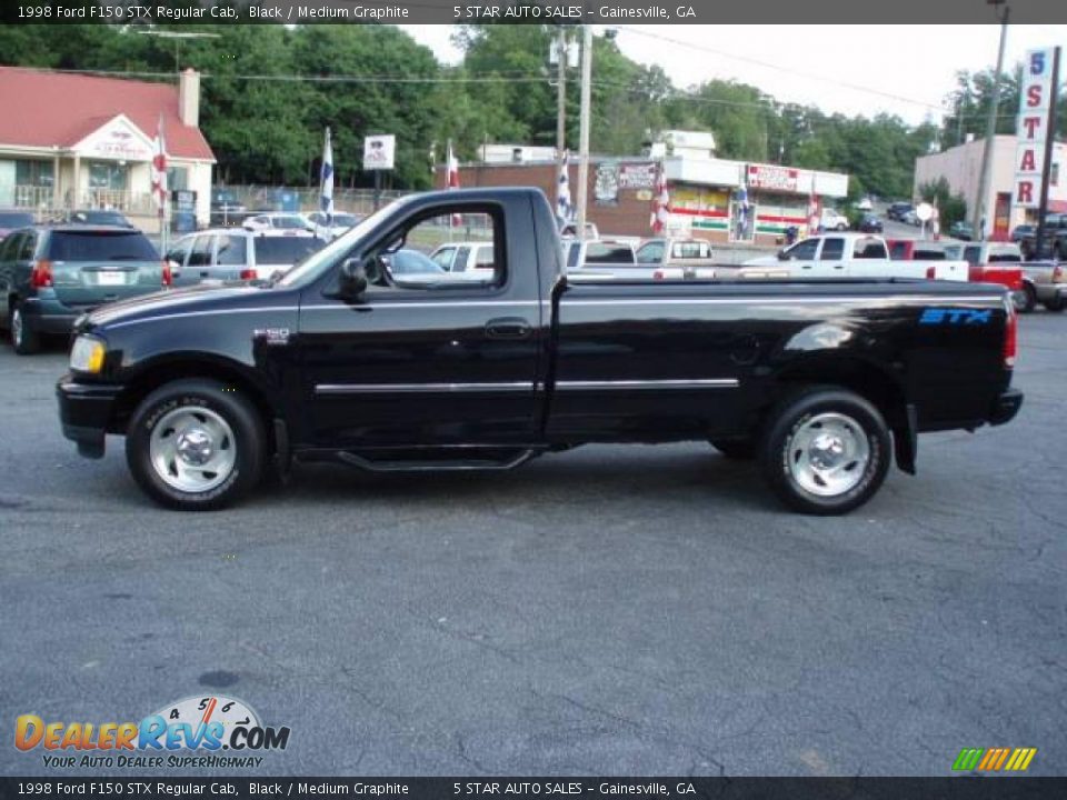 1998 Ford F150 STX Regular Cab Black / Medium Graphite Photo #5