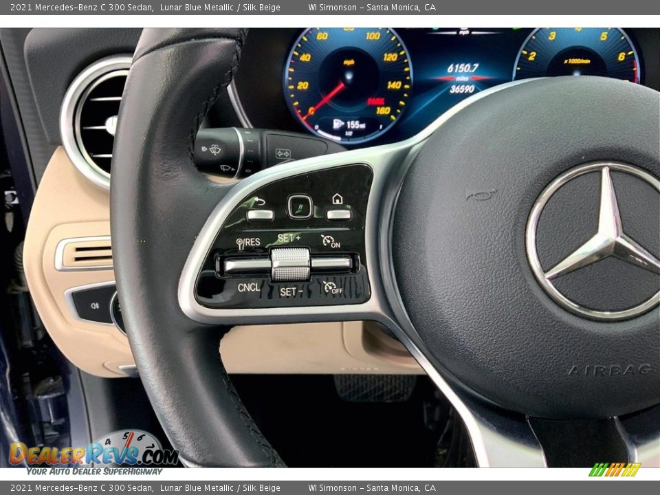 2021 Mercedes-Benz C 300 Sedan Steering Wheel Photo #21