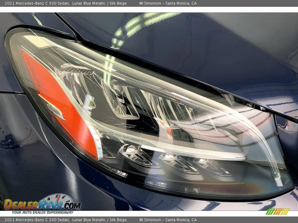 2021 Mercedes-Benz C 300 Sedan Lunar Blue Metallic / Silk Beige Photo #28