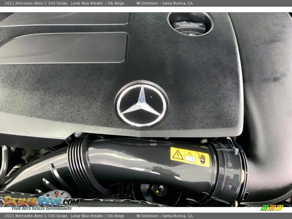 2021 Mercedes-Benz C 300 Sedan Lunar Blue Metallic / Silk Beige Photo #32