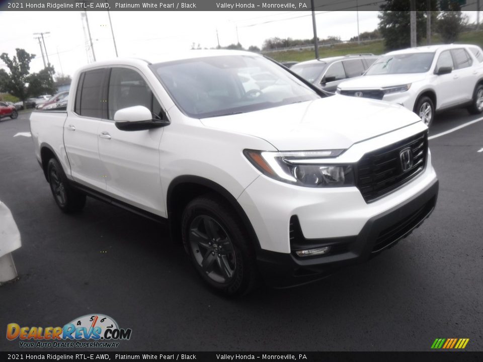 2021 Honda Ridgeline RTL-E AWD Platinum White Pearl / Black Photo #4