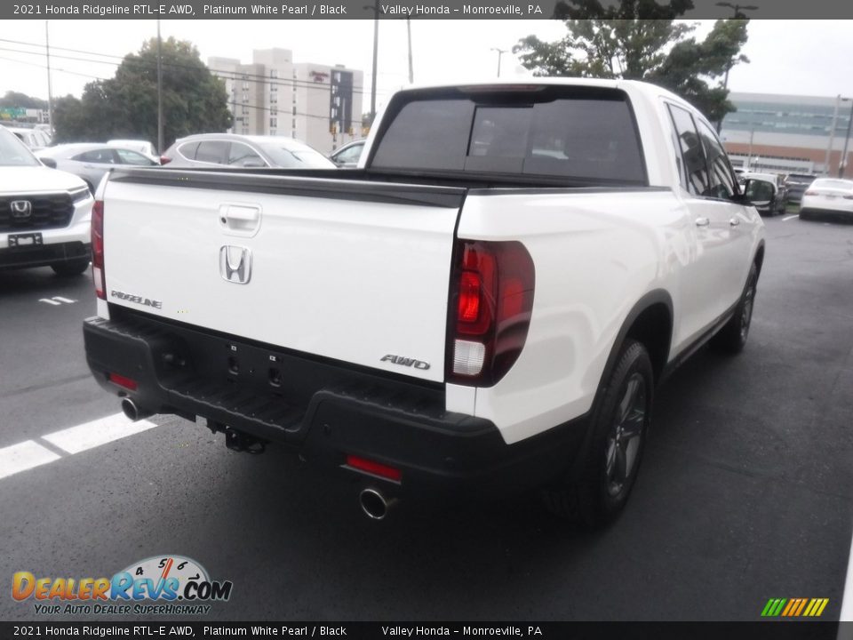 2021 Honda Ridgeline RTL-E AWD Platinum White Pearl / Black Photo #5