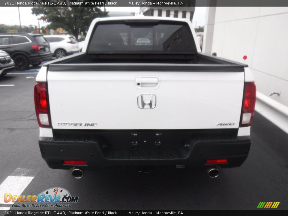 2021 Honda Ridgeline RTL-E AWD Platinum White Pearl / Black Photo #7