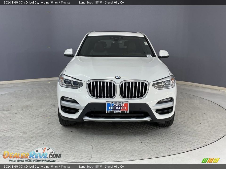 2020 BMW X3 xDrive30e Alpine White / Mocha Photo #2