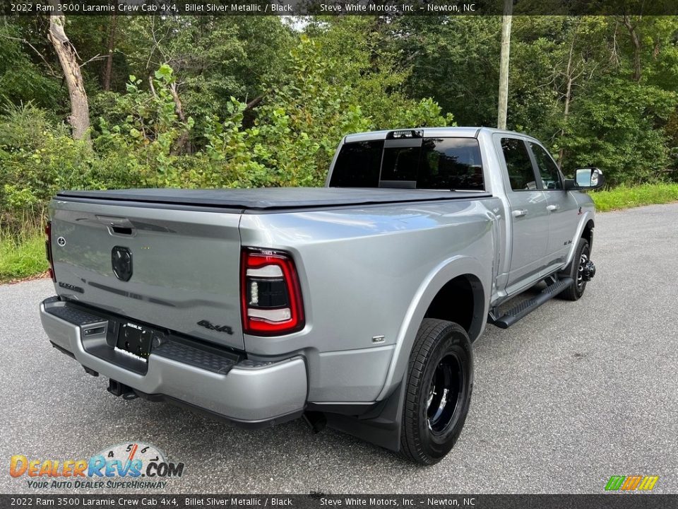 2022 Ram 3500 Laramie Crew Cab 4x4 Billet Silver Metallic / Black Photo #7