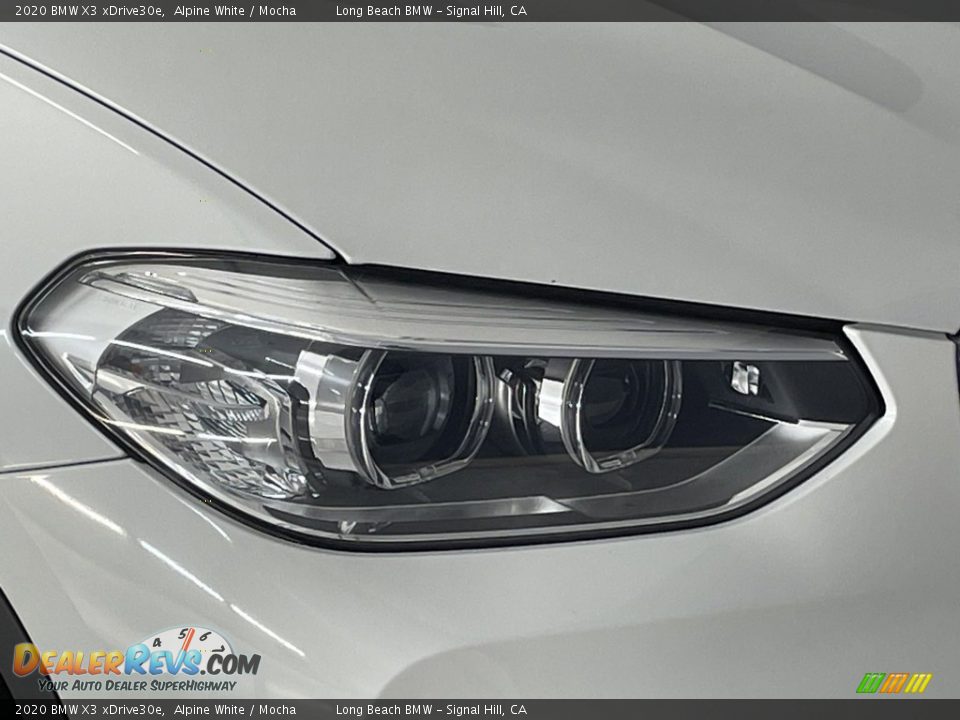 2020 BMW X3 xDrive30e Alpine White / Mocha Photo #6
