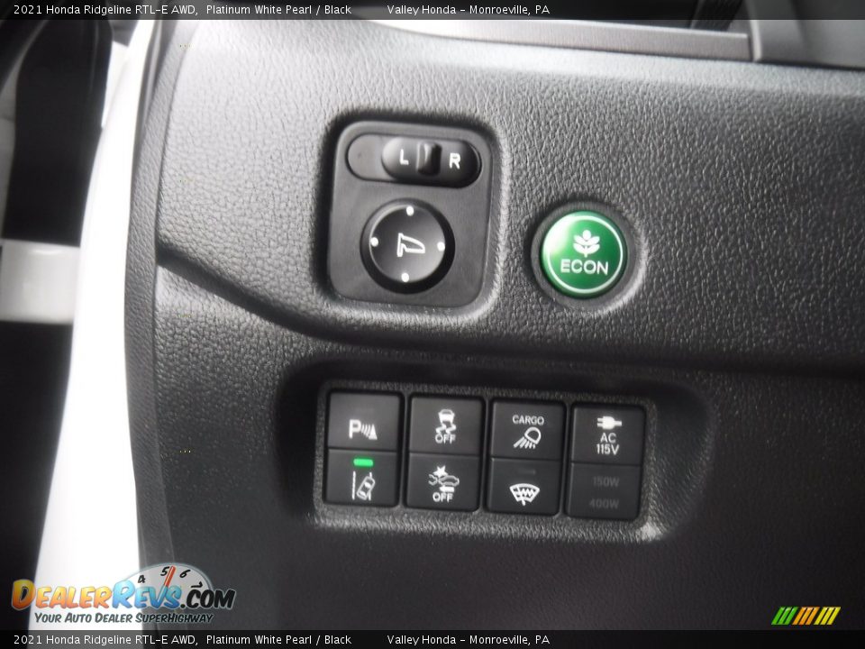 2021 Honda Ridgeline RTL-E AWD Platinum White Pearl / Black Photo #19