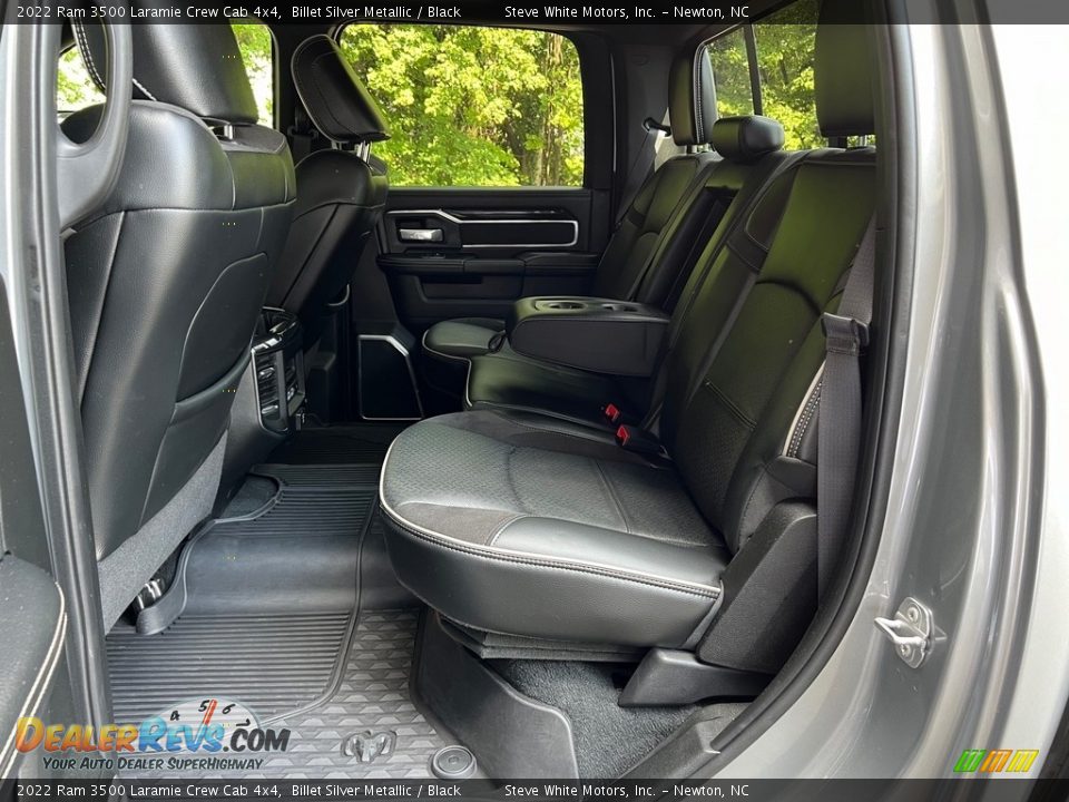 Rear Seat of 2022 Ram 3500 Laramie Crew Cab 4x4 Photo #17