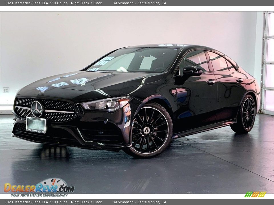 2021 Mercedes-Benz CLA 250 Coupe Night Black / Black Photo #12