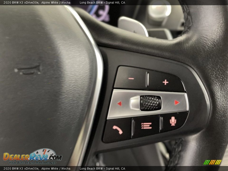 2020 BMW X3 xDrive30e Steering Wheel Photo #19