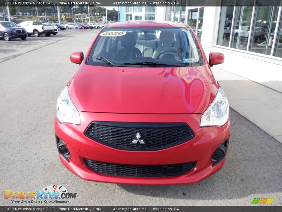 2020 Mitsubishi Mirage G4 ES Wine Red Metallic / Gray Photo #10