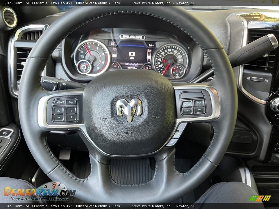 2022 Ram 3500 Laramie Crew Cab 4x4 Steering Wheel Photo #23