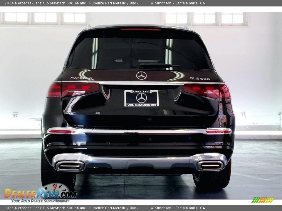 2024 Mercedes-Benz GLS Maybach 600 4Matic Rubellite Red Metallic / Black Photo #3